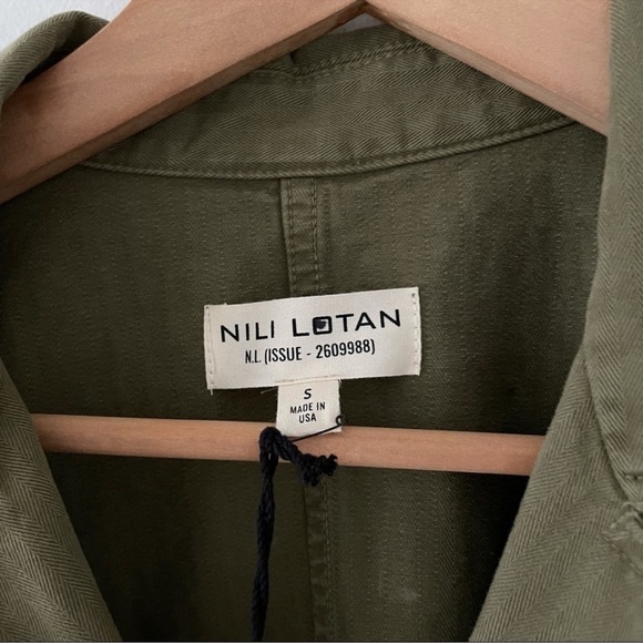 Nili Lotan Marie Jumpsuit in Uniform Green - Picture 10 of 15